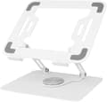 Laptopstativ med 360° roterande bas, justerbart ergonomiskt stativ (vitt) White