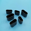Miniatyrbillede 5 af 5: 8 stk. stolbenkapper 30mm x 15mm ovale rørhavemøbelbenkapper