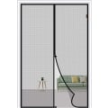 Miniatyrbillede 1 af 5: Magnetisk fluenetdør 100 x 210 cm, fluenet til døre i glasfiber, myggenet i mesh, ridsefast, grå