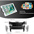 Miniatyrbild 2 av 5: Bilplatta hållare, Bilplatta hållare Universal Bil nackstöd 360° Svängbar Justerbar Storlek 6-12 Tum för iPad