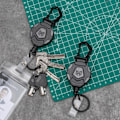 Pikkukuva 5 / 5: Retractable Keychain Heavy Duty Carabiner 2 Pack