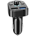 Miniatyrbillede 1 af 5: Bluetooth trådløs FM-sender, Bluetooth bil MP3-afspiller, oplader, 2 USB-porte, USB-flashdrev spændingsvisning