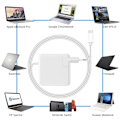 Miniatyrbillede 5 af 5: USB C Oplader 30W 60W 87W 96W Strømadapter til MacBook Pro 16 15 13 Tommer Ny Air 13 Tommer 2020/2019/2018 Kompatibel med Type C PD