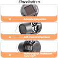 Miniatyrbilde 3 av 5: Solcelled flammelampe, utendørs solcellelykt, utendørs hagesolcellelykt, solflammelys, utendørslykter (4 stk)