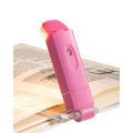 Miniatyrbillede 1 af 5: Læselampe bogklemme, USB genopladelig klemlampe til læsning i sengen, 3 justerbare lysstyrkeniveauer boglampe, varmt hvidt læselys pink