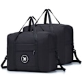 Pikkukuva 1 / 5: Matkatavarat 45x36x20, Matkalaukku, Taitettava Lentokoneen Matkustamon Laukku Matkustamon Matkalaukku Matkatavarat Duffel-laukku (2 kpl) Black