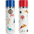 Miniatyrbild 1 av 5: Flask Vattenflaska Rostfritt Stål Flaskor Metall 350 ML Resmugg för Varma Drycker Mugg Kaffe Mugg H8989 (350ml, Blå) Blue