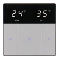 Miniatyrbilde 1 av 5: Gulvvarme Touch Button Varmetermostat, Energisparende og enkel å bruke AC230V 10A for gulvvarme Svart