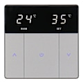 Miniatyrbillede 1 af 5: Gulvvarme Touch Button Varmetermostat, Energibesparende og nem at bruge AC230V 10A til gulvvarme Sort