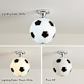 Miniatyrbillede 3 af 5: 20cm Fodbold Loftlampe - LED Loftlampe til Indendørs Bar, Børneværelse, Soveværelse black