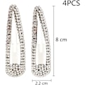 Pikkukuva 2 / 5: 4 kpl Rhinestone-neppari silver,gold