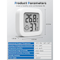 Miniatyrbillede 3 af 5: Mini digitalt termometer hygrometer til indendørs brug, temperaturmåler og fugtighedsmåler, termohygrometerindikator