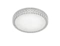 LED-taklampe, akryl, integrert, 18 W, transparent, diameter 38,5 cm, hvit
