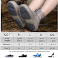 Miniatyrbillede 2 af 5: Regnstøvleovertræk Vandtætte Regnstøvleovertræk Silikon Sko Beskytter Oversko Sandkontrol Anti-Slip Foldbar Genanvendelig Galoscher (L, Grå)