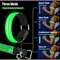 Miniatyrbilde 4 av 5: 4 stk USB-oppladbare LED-lys armbånd, reflekterende LED løping A