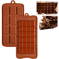 Miniatyrbillede 1 af 5: Pcs Silikone Chokoladeform, Mini Fødevarekvalitet Silikone Diy Non-Stick Bageform