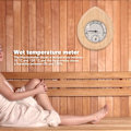 Miniatyrbild 4 av 5: Bastutermometer Hygrometer, Tårad Form 2-i-1 Trä Termometer Hygrometer Termometer Hygrometer Ångbastu Rum Tillbehör