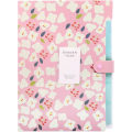 Pikkukuva 1 / 5: Laajennettava Expanding File, Expanding File Folder A4, Expanding File Organiser 6 taskulla, Filing Folder Organiser, Kukkapainatut kansiot, Pinkki Pink