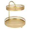 Miniatyrbilde 1 av 5: Kakefat, 2 etasjers metall cupcake stativholder, serveringsstativ displaystativ gjenbrukbar kakefat, godteri frukt displaytårn