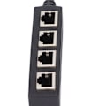 Pikkukuva 5 / 5: RJ45-jakaja, Ethernet-kaapeli RJ45-sovitin 1 uros 4 naaras, CAT7-verkkokaapelijakaja