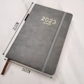 Miniatyrbilde 2 av 5: Akademisk dagbok, daglig dagbok 2023 fra jan 2023 til des 2023, daglig planlegger med månedlige faner, åpen sløyfe, 21,3 × 15 cm, 400 sider (grå) Gray