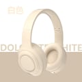 Miniatyrbild 3 av 5: Over-The-Head Fällbar Justerbar Headset, Bärbar Lång Uthållighet Trådlöst Kort, Dubbel Stereo Brusreducerande Headset-Yunyan Vit