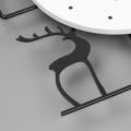 Miniatyrbild 5 av 5: Modern Dekorativ Väggklocka Heminredning Väggkonst Metall Väggklocka med Pendel Kök Kontor Matsal Batteridriven Tyst Icke Tickande 42*75cm