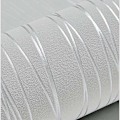 Miniatyrbild 4 av 5: Modern minimalistisk non-woven, 3D tapet rulle glitter metallisk rand texturerad flockning randig tapet (blå 53X1000cm)，grå