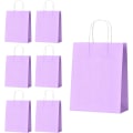 Miniatyrbillede 1 af 5: 30 stk. gaveæsker, gaveposer i papir, festposer med håndtag, slikposer, bæreposer til fødselsdag, bryllup - 15 x 8 x 21 cm (lilla) Purple