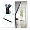 Miniatyrbilde 2 av 4: Magnetisk skjermdør, nettinggardin, magnetisk topp-til-bunn-tetning lukkes automatisk, hold frisk luft inne（90x210cm） 90x210cm