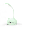 Miniatyrbillede 1 af 5: LED-skrivebordslampe til børn, sød kattelampe USB-genopladelig læselampe, bærbar LED-bordlampe (grøn)