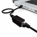Pikkukuva 2 / 4: 1x CAT6-liitinverkkokaapeliliitin, verkkokaapeli, suojattu modulaarinen sovitin, 2x naarasliitin RJ45 DSL LAN, musta