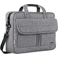 Miniatyrbillede 1 af 5: Laptop taske, Business Laptop tasker Aktentaske Kontor taske Laptop bæretaske Computer dokument taske til arbejde, skole, uni,  Grå-15,7  x 3,1  x 11,8 tommer Gray