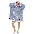 Miniatyrbilde 1 av 4: Oversized teppe-hettegenser - Sherpa fleece bærbart teppe for unisex voksne kvinner menn, fluffy gigantisk komfortabel hettegenser puppy