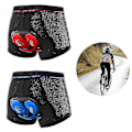 Miniatyrbild 3 av 3: Andningsbara Cykelbyxor Cykelunderkläder Gel Pad Stötskyddande blue XXXL