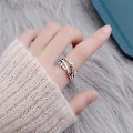 Miniatyrbild 2 av 5: Ångest Ring, Fidget Ring Ångest Ringar  Spinner Ring, Silverpläterade Fidget Ringar för Ångest Stressavlastare Spinner Ringar, Justerbara Ringar