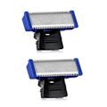 Miniatyrbilde 1 av 4: 2 stk. reservedeler for elektrisk barbermask rengjørings trimmerhode trimmer mikroberøringer reserve skjærhode med elektrisk barbermask børste