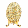 Miniatyrbild 1 av 5: Fabergéägg, Fabergéägg, emaljerad påskäggsask, smyckeskrin för förvaring av en lyxig gåva, Fabergéägg imperial Fabergéägg