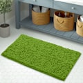 Miniatyrbillede 4 af 5: Ekstra blød bademåtte i chenille-mikrofiber, 1'' superabsorberende shaggy bademåtte Green