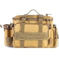 Miniatyrbild 1 av 5: Fiskeväska, Enkelsidig Havsfiske, Fiskeväskor Fiskeförvaringsryggsäck för Karpfiske, Utomhus Carryall Bag Vandringsresepaket Yellow