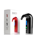 Miniatyrbillede 1 af 5: Elektrisk vinlufter hælder, smart automatisk vindispenser, filterlufter hælder og karaffeltud, med vakuum vinprop (Classic Black) Black