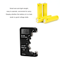 Miniatyrbillede 3 af 5: Batteritest, Universal Batterichecker Lille Batteritest til C, , AAA, D, N, 9V, 6F22 Batteri 1.5V 3V Knapcelsbatteri, Sort
