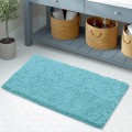 Miniatyrbillede 4 af 5: Bademåtte - Ekstra blød plys badeværelse brusebad tæppe, 1'' Chenille mikrofiber materiale, superabsorberende shaggy bademåtte (40 x 60 cm, Spa Blå) Spa Blue