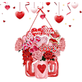 Miniatyrbild 5 av 5: Valentine's Day-krans skylt - Entrédörrskylt, bedårande vattenresistent hållbar anti-blekning Valentine's Day välkomstdörrskylt