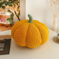 Miniatyrbilde 1 av 5: Halloween Gresskar Pledd Pude, Fylt Gresskar Myk Plysj Leke Sofa Pude Myk Gresskar Pledd Dekorasjon (Gul)