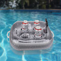 Miniatyrbillede 1 af 5: Oppustelig Drikkeholder - Robust Struktur til Pool, Drikkevarer, Snacks og Smartphone Holder - Fremstillet af Høj Kvalitets PVC med en Tykkelse på 0,6 mm - Ideel