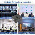 Miniatyrbillede 5 af 5: Netværks LAN-switch 2 porte, RJ45 netværkstast-tryk switch splitter selektorboks, 100M 2 i 1 ud eller 1 i 2 ud, 2 port netværkshub sort