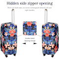 Miniatyrbillede 4 af 5: Rejsebagagebeskyttelse, kuffertbeskyttelsestaske passer til 19-20 tommer bagage sort,S