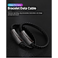 Pikkukuva 2 / 5: USB Type-C -rannekoru, kannettava avaimenperä, USB-datakaapeli, nopea lataus, matkapuhelinlaturi iPhone, Samsung, Xiaomi mi -puhelimille