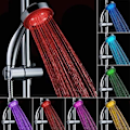 Miniatyrbild 1 av 5: Duschhuvud Automatisk Temperaturkontroll Färgförändringssensor Brytare Badrum Spa Duschhuvud LED-ljus Färg Gadgets